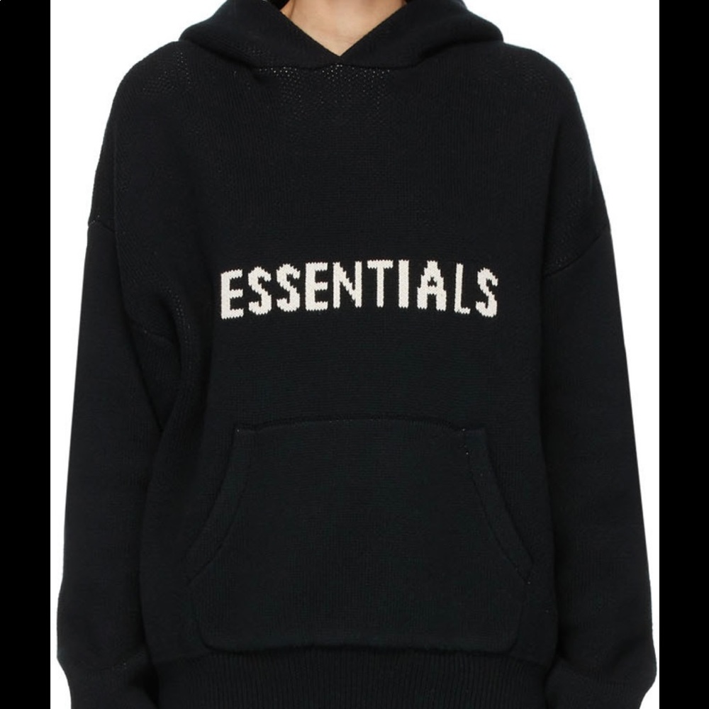 SOLD- Essentials Fear of God Knit Hoodie